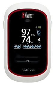 Masimo Radius-7; offers continuous monitoring and mobility.