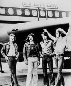 Led Zeppelin 1973 L to R John Paul Jones, John Bonham, Jimmy Page, Robert Plant
(Photo credit Bob Gruen/Atlantic Records)
