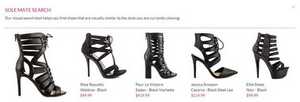Visual search in action at Heels.com.
