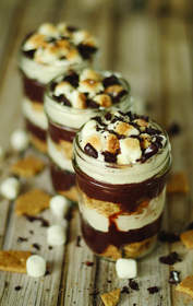 S'mores Dessert Trifle in a Jar