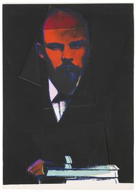 Andy Warhol - Lenin - Silkscreen in colors over collage, ca. 1987. 109 x 77,5 cm (43 x 30.5 in). Estimate: EUR 100.000-150.000