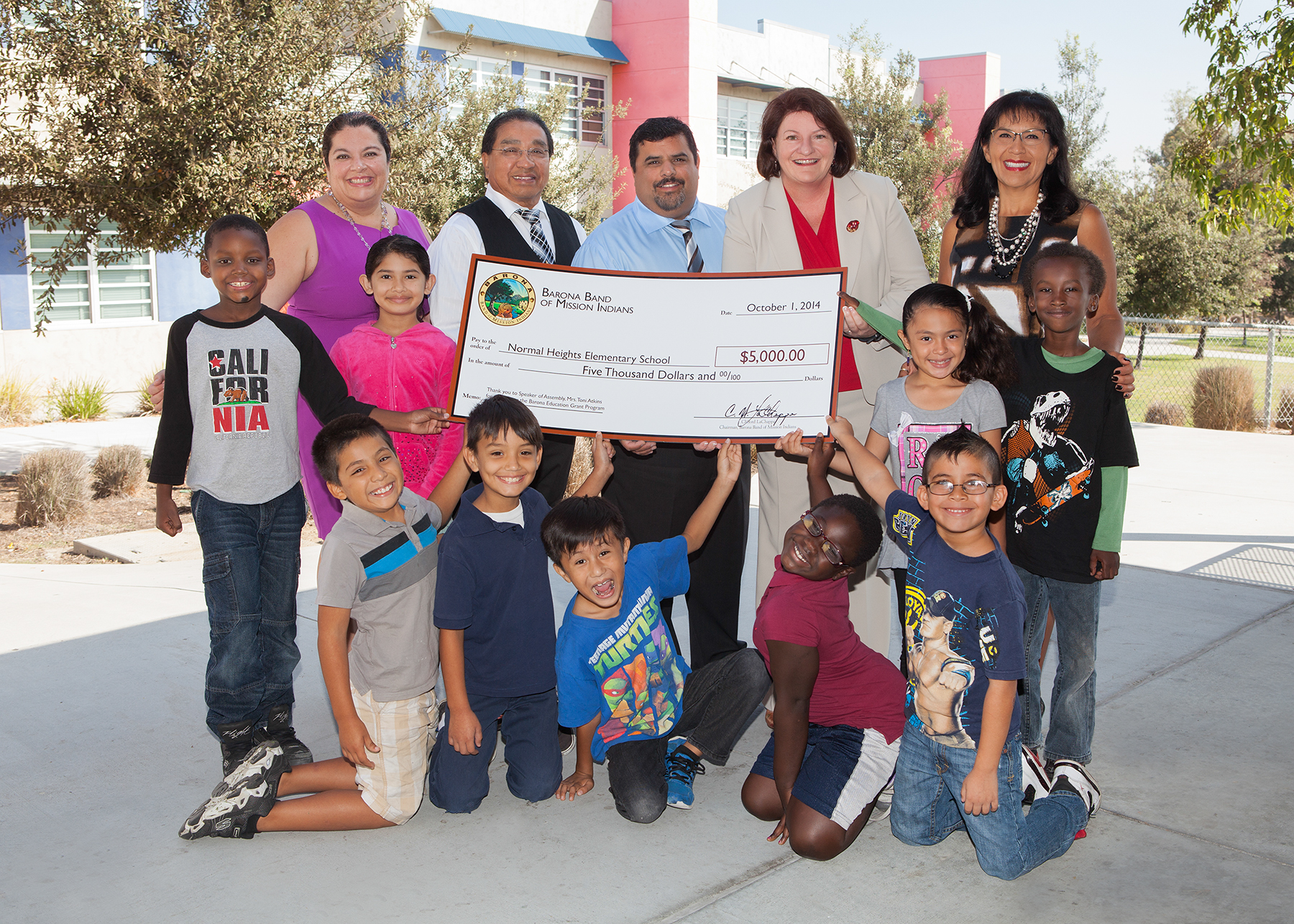 Barona Tribe Awards $5,000 Education Grant to Normal Heights Elementary