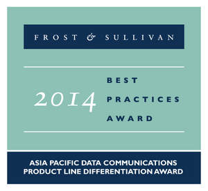 Frost & Sullivan 2014 Asia Pacific Data Communications Product Line Differentiation Award
