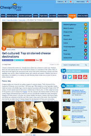 Cheapglights.com, cheapflights, Top 10 Storied Cheese Destinations Around the World.