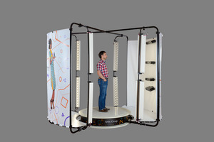 The Shapify Booth, equipped with four wide view Artec scanners, takes high-resolution 3D body scans in 12 seconds and produces a preview of the rendered model in just five minutes.