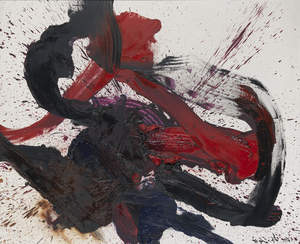 Kazuo Shiraga - Chijikusei Gotenrai - Oil on canvas, 1961. 130 x 162 cm (51.1 x 63.7 in) - Estimate: EUR 400,000-600,000