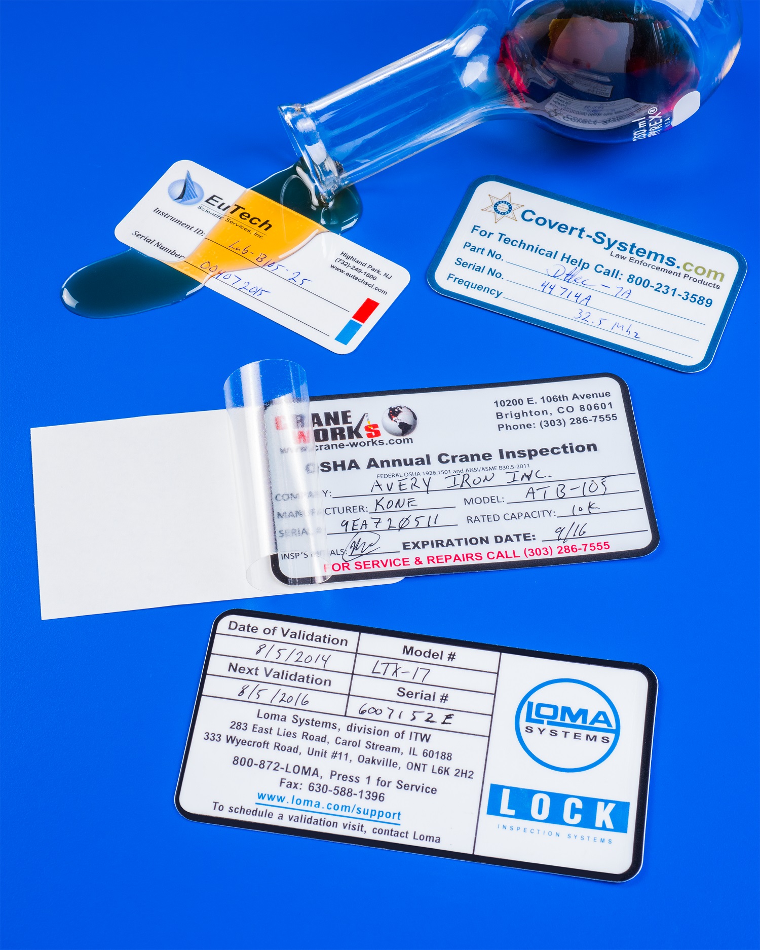 Nameplates For Industry SelfLaminating Plastic Labels Permanently