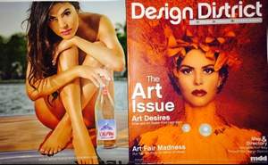 Adriana De Moura is on the front and back cover of Design District Magazines "Art Basel Issue"