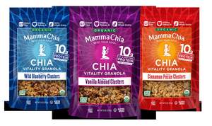 Mamma Chia debuts new organic Chia Vitality Granola Clusters