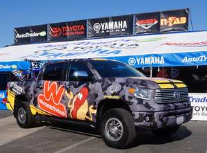Wienerschnitzel-Wrapped Toyota Tundra