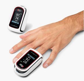 MightySat(TM) fingertip pulse oximeter provides oxygen saturation (SpO2), pulse rate (PR), perfusion index (PI), and pleth variability index (PVI(R)).