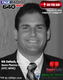 Nutra Pharma Corporation, CEO, Rik Deitsch, Health Tech Talk Live, 1800pr