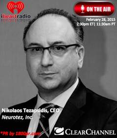 Neurotez, Nikolaos Tezapsidis, Clear Channel Interview, 1800pr, The Trader's Network Show
