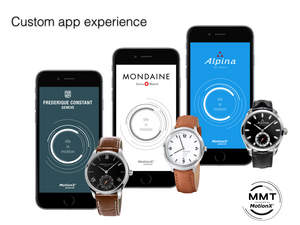 iOS and Android apps offer a custom user experience for each Swiss horological smartwatch brand