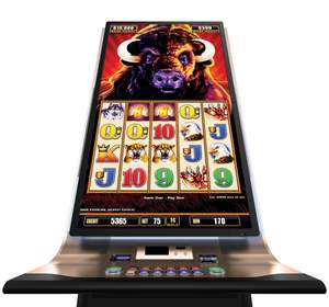 Aristocrat's new Buffalo Stampede(TM) game is bigger than ever in the company's massive Behemoth(TM) cabinet.