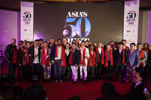 The winning chefs and restaurateurs take to the stage at Asia's 50 Best Restaurants, sponsored by S.Pellegrino & Acqua Panna.
