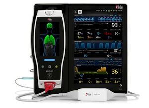 Root® with SedLine® brain function monitoring and ISA sidestream capnography through the MOC-9 module.