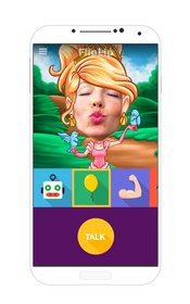 Joya's FlipLip lets you overlay your photo with fun characters and voices.