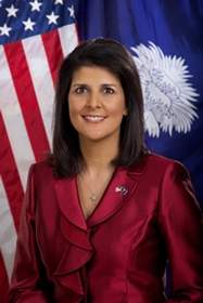 Nikki R. Haley, Governor of South Carolina