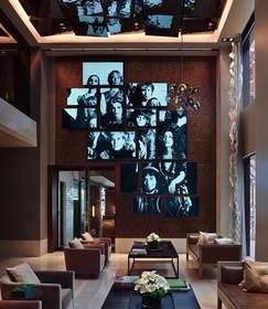Video Art Wall, Magnum Photos exhibition, the Quin hotel
