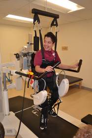 Robotic-assisted gait training with the "Lokomat"/St. Mary's Healthcare System for Children