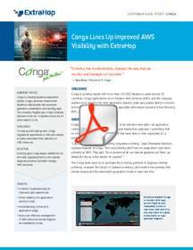 For more information about how Conga and its customers are benefiting from the ExtraHop solution, read the case study: Conga Lines Up Improved AWS Visibility with ExtraHop