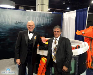 White Glacier and Admiral Papp at Sea Air Space Show