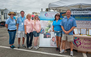 (Left to Right) American Family Housing staff including Tammy Grimes, nurse case manager; Andrew Gallup, volunteer; Donna Gallup, president and CEO; Courtney Lutkus, director of development; Tina Starr, development associate; and Steve Harding, volunteer coordinator.