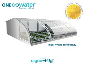 OneWater's award winning Algewheel wastewater treatment technology and 2015 WEF Innovative Technology Award recipient.