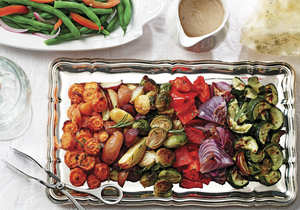 Roasted Winter Veggies and Tri-Color Potatoes