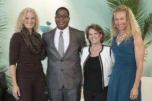Gathering for the MI Healthy Mind show on November 8, 2015 on TV 20 Detroit are, from left, guest Therese Marie, host Michael Hunter, guest Shannon Rozell, and host Elizabeth Atkins.