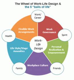 The Wheel of Work-Life Design and the Five "balls of life"