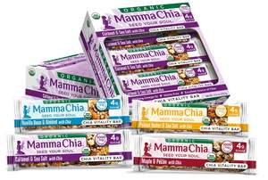 Mamma Chia Debuts Reduced-Sugar Organic Chia Vitality Bars
