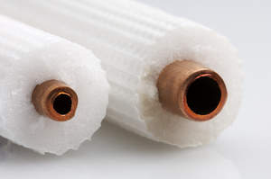copper pipe insulation for winter time