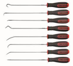 This set of eight Long Hooks and Picks (SKU 84010) is one of 14 newly introduced GearWrench(R) Hook and Pick SKUs.