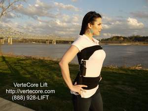 VerteCore Lift - Immediate Back Pain Relief. The VerteCore Lift provides on-the-go spinal decompress