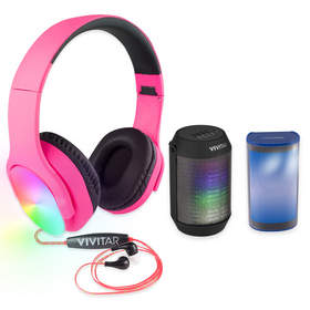Vivitar's New Light Up collection features an assortment of products to help consumers enjoy music and stay connected featuring eye-catching LED light elements.
