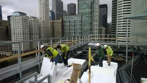 ACH Foam makes an ideal light-weight structural fill for green roofs while providing exceptional thermal insulation.