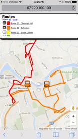 LRTA's "Bus Tracker" uses RouteMatch Software's RouteShout as its mobile platform.