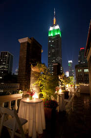 Image of the Empire State Building from Midtown Terrace on Fifth Avenue in Manhattan