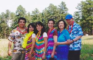 The Gaytan family will celebrate a 60-year wedding anniversary and 10-year ovarian cancer anniversary at Jodi's Race on June 11, 2016. (left to right: Lawrence, Benita, Debbie, Rose, Ruth and Jess)