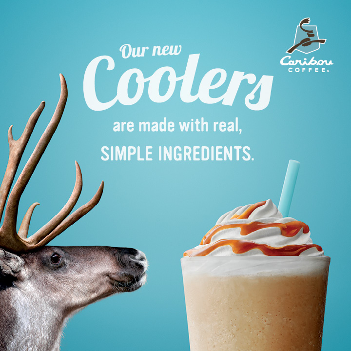 Caribou Coffee Gets Simply Cooler With New Blended Iced Coffee Coolers