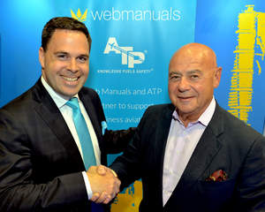 Martin Lidgard, CEO of Web Manuals, and Charles Picasso, CEO of Aircraft Technical Publishers (ATP)