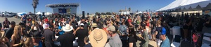 Panoramic view of Ribs, Pigs and Watermelons -Professional BBQ Competition, Music Festival and Car Show in Huntington Beach, Calif.