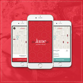 Download See Jane Go app to ride or drive.