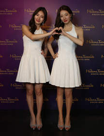 Suzy Bae and her world-first wax figure.