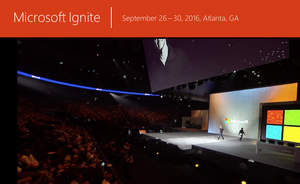 Satya Nadella, CEO of Microsoft, walks onstage at Ignite for the Innovation Keynote.