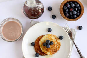 Blueberry Quinoa Pancakes