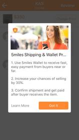 5miles wallet, shipping, payment, buy, sell, ecommerce