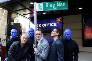 Blue Man Group Co-Founders Chris Wink, Phil Stanton and Matt Goldman
